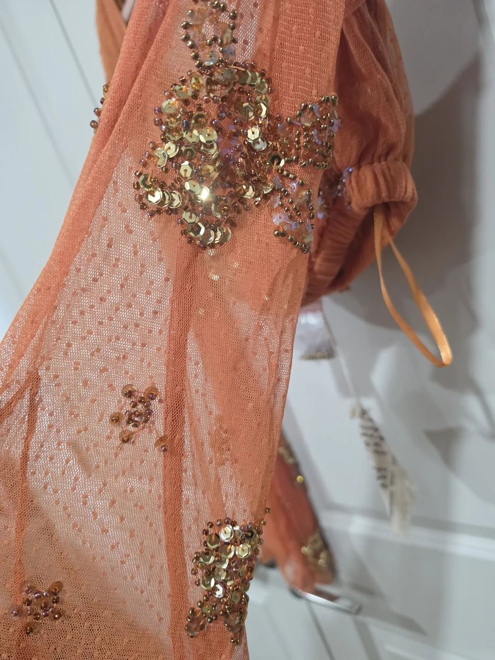 Free People Summer Spice Top In Orange XL NWT